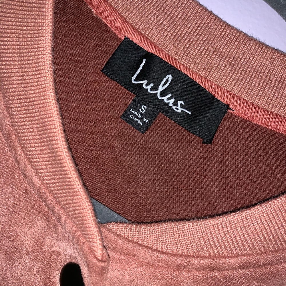 Lulus Suede Varsity Jacket